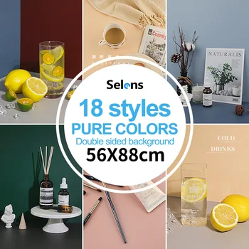 

[Buy 3 Get 1 Free] Background For Photography Colorful Backdrop Double Sided Background Paper for Photo Studio Photography Props