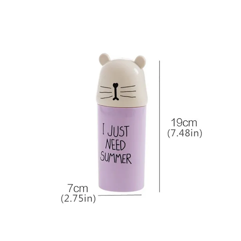 Cartoon-Bear-Toothpaste-Toothbrush-Holder-Bathroom-Accessories-Portable-Travel-Toothbrush-Cover-Cup-Bathroom-Organizer