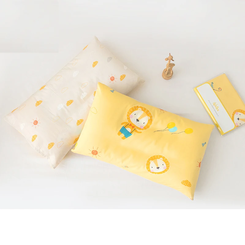

3 Size Cotton Children Pillow Cartoon Printed Sleeping Pillow Head Support Cushion Soft Students Neck Protection Pillow Kinderga