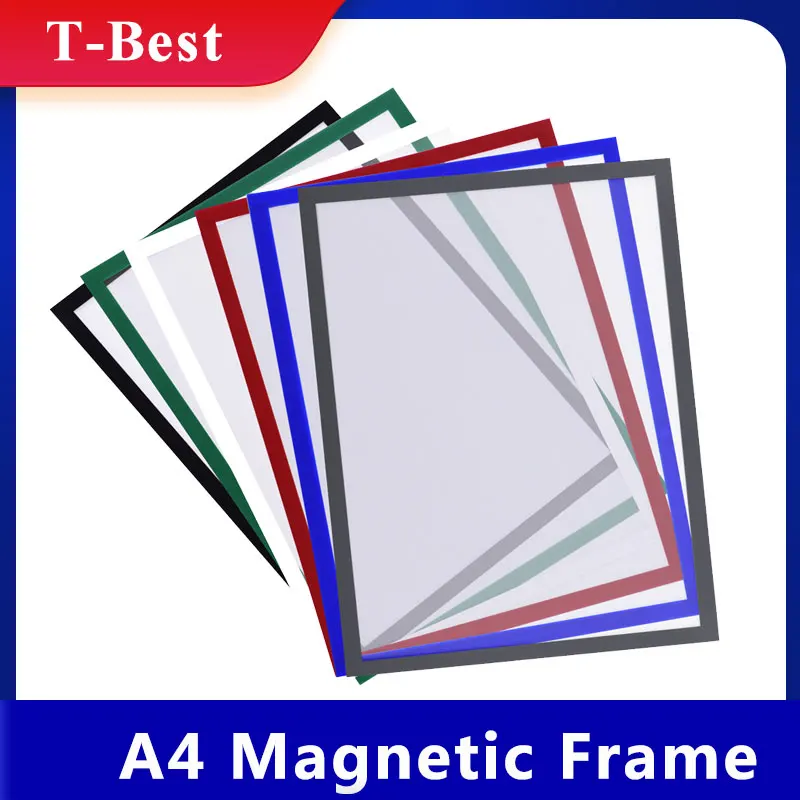 Magnetic File Frame Transparent PVC Document Display for A4 Size Letter Paper Photo Picture Work Schedule | Канцтовары для офиса и