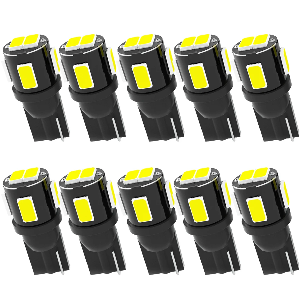 10x T10 W5w New Super Bright Led Car Parking Lights Wy5w 168 501 2825