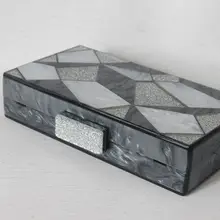 Женская акриловая Лоскутная Вечерняя сумочка, вечерние сумочки, повседневный клатч, свадебная сумочка,, новинка