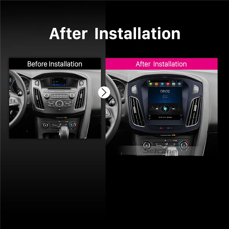 Seicane 97 pulgadas Android 91 auto Radio estéreo unidad GPS Navi para Ford Focus 2012 2013 2014 20