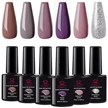 Гель-makartt набор гель-лаков для ногтей, УФ-СВЕТОДИОДНЫЙ БИО-Гели Soak Off Гель-лак для ногтей Офисные женские туфли серии 6 цветов P-06 лак для ногтей