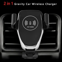 Безпроводное зарядное KISSCASE 10 Вт беспроводное автомобильное зарядное устройство для huawei P30pro 2 в 1 Qi Быстрая автомобильная Беспроводная зарядка для iPhone XR X 10 Держатель зарядного устройства для телефона