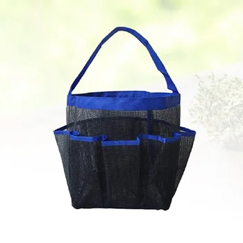 

1pc Shower Caddy Bag 8-pocket Mesh Toiletry Storage Bag Organizer Tote Bag for Travel Swimming Gym College Dorms Camping
