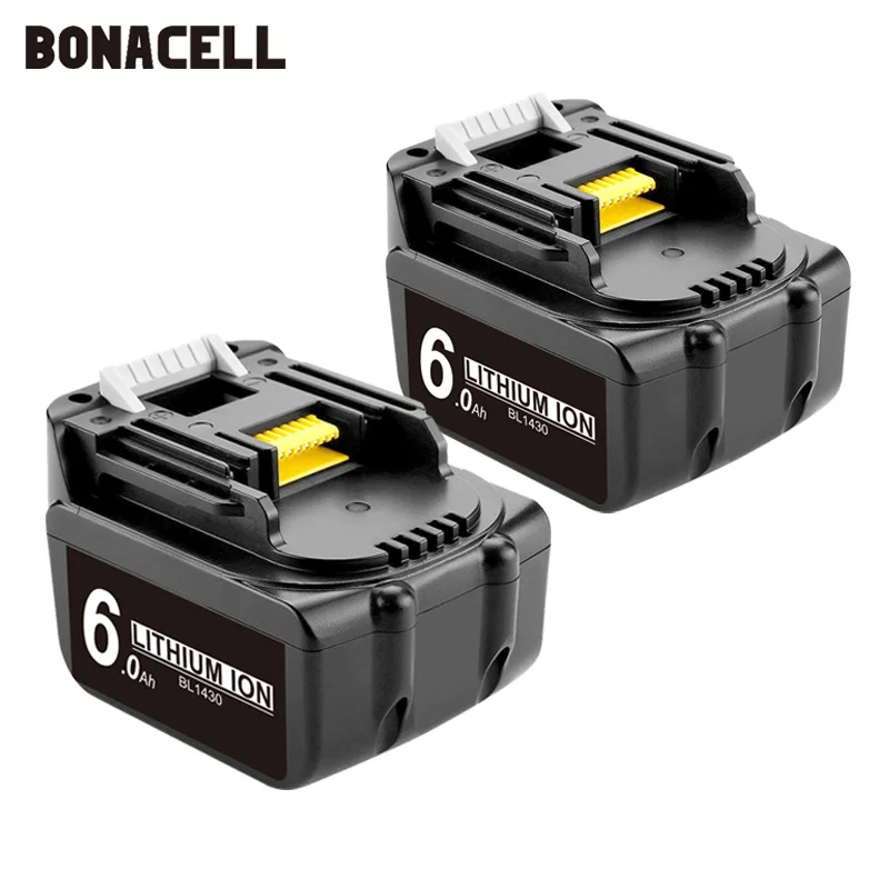 Литий-ионный аккумулятор Bonacell 14 4 В 3000 мАч для MAKITA Аккумулятор BL1430 BL1415 194066-1 194065-3