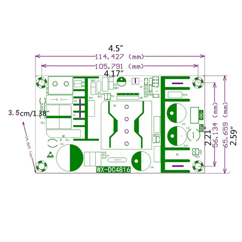 48V 4A 5A 200 Вт AC/DC Питание конвертер адаптер плата smps Напряжение преобразования