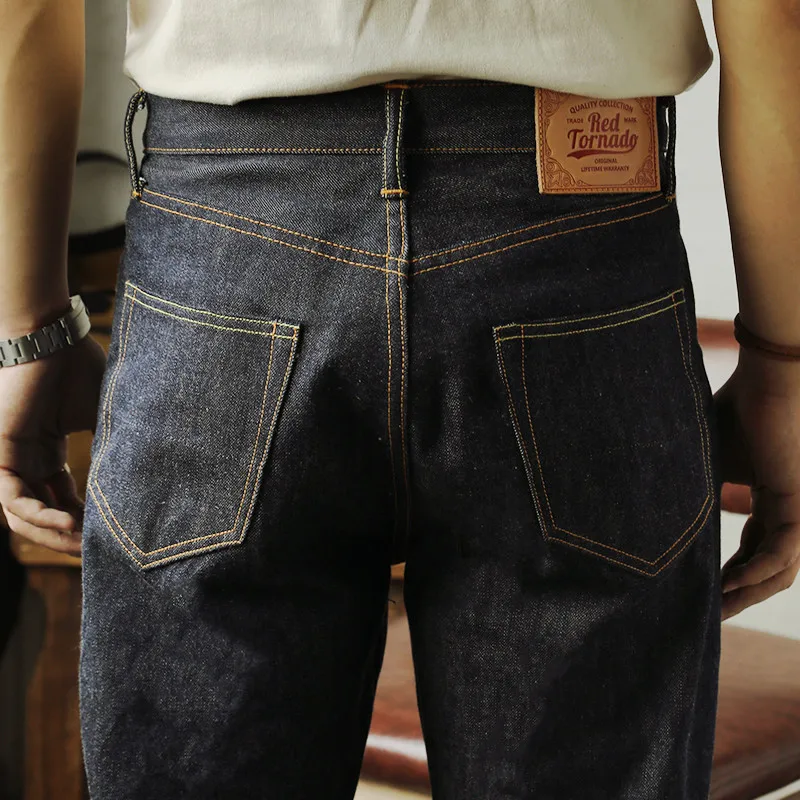 55501 Read Description! Red Tornado Super Quality Indigo Selvage Unwashed Pants Unsanforized Raw Denim Jean 14oz 4