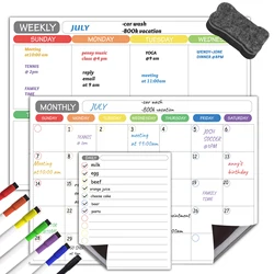 Autocollants de Message quotidien, tableau blanc effaçable à sec magnétique, Flexible, pour réfrigérateur 