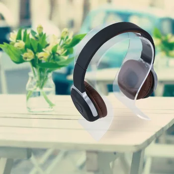 

Headphone Stand Headset Holder Hanger Universal Acrylic Display for Earbuds Bracket Suitable for All Headphone Sizes