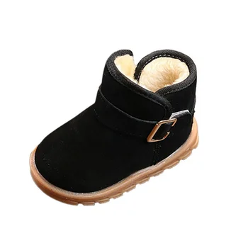 

Kids Baby Boys Girls Shoes Child Warm Snow Boots Shoes Baby Plush Thicker Sole Winter Snow Boots Shoes