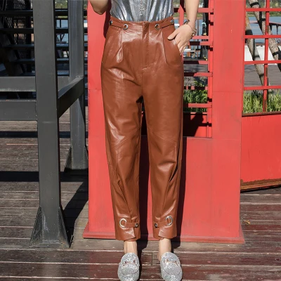 

2019 New Fashion Genuine Sheep Leather Pants BP20