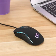 Vococal 4-Скорость Регулируемый Точек на дюйм Уровни Красочный Светодиодный свет Проводные оптические Игры мышь для настольного ПК для компьютерных игр