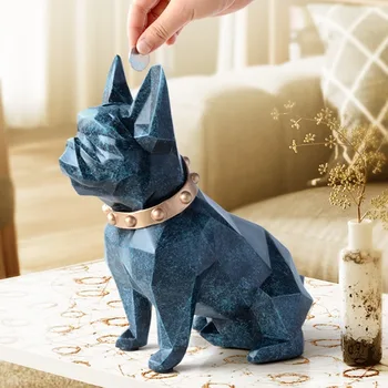 

Cute Coin Box Piggy Bank Resin Dog Bird Doll Modern Minimalist Home Decoration Coin Storage Box Children's Toys Children's Gifts
