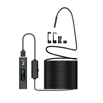 

Wireless Endoscope WiFi Inspection Camera 1200P HD Borescope with 8 LED and 5M Cable Snake Pipe Camera for IOS Android