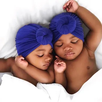 

Baby Turban Baby Hat Children Hat Cotton Blend Newborn Beanie Top Knot Kids Baby Little Girl Accessories Baby Headwrap