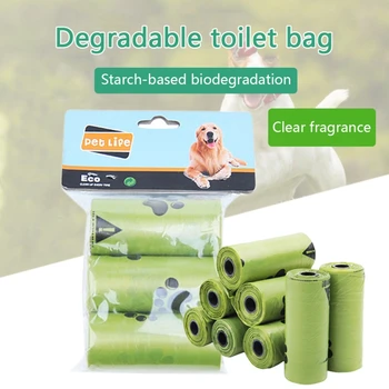 

3 Roll / Pack Poop Bag For Pets Dog Waste Garbage Bags Carrier Biodegradable Clean-Up Bag Waste Pick Up Clean Bag For Dog B#