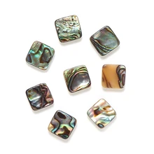 

5pcs Abalone Shell 10/12/16mm Square Shape Blank Flatback Spacers For DIY Jewelry Making Bracelet&Bangle Accessories
