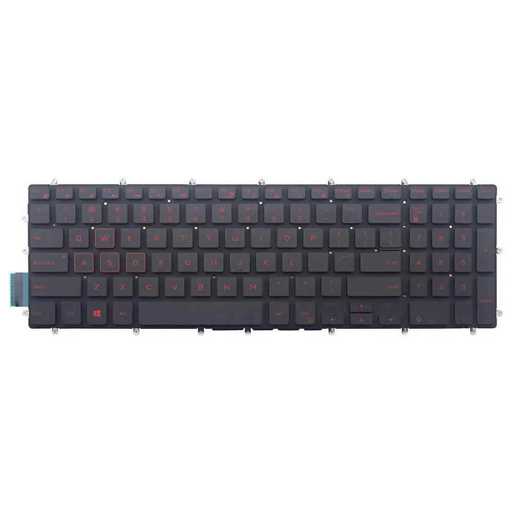 

Replacement Red Backlit Keyboard for Dell Inspiron 5565 5567 5570 5575 7566 7567 7577 5765 5767 5770 5775 7773 7778 7779 Laptop