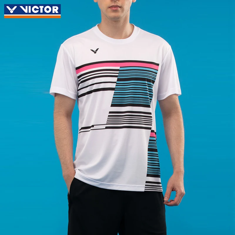 New victor Jersey short sleeve Tops tennis Clothing Men's badminton T-shirt  302 