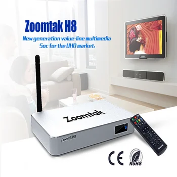 

Zoomtak H8 Smart TV BOX Andriod 7.1 4K 2GB 16GB Media Player 2.4G WiFi Android TV Box Amlgoic S905x Google Play Set Top Box