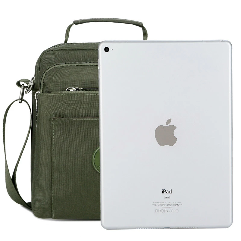 New Men's Fashion Casual Messenger Bag Large Capacity Multi-layer Waterproof Nylon Fabric Shoulder Bag tote hand bags