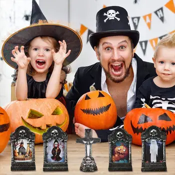

Halloween Halloween Light Party Lamp Creative Pumpkin Castle Light Tombstone Lamp Props Vintage Horror