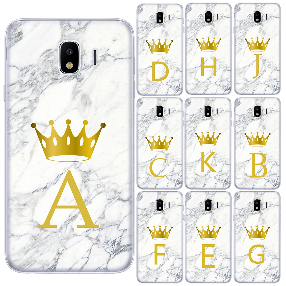Оригинальный мягкий чехол с мраморной короной для Samsung Galaxy J4 J6 Prime J610 J415 J3 J8 2018