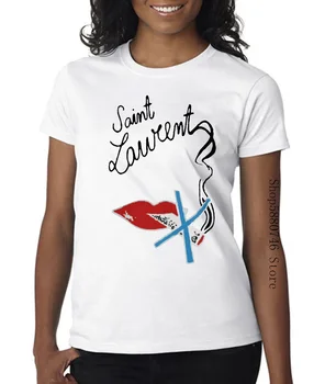 

Saint 12 Laurent Lips Mens Tshirt S5Xl Best Gift For Birthday Hot