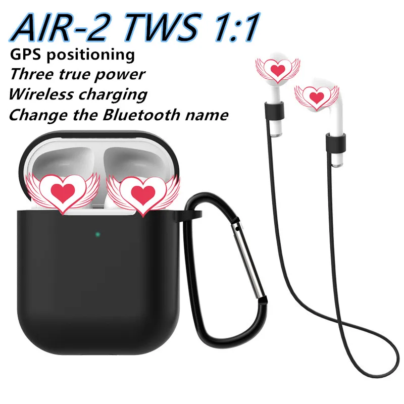 

TWS i200 Air-2 1:1 Wireless earphone With sensor function ang GPS Bluetooth Headphones Mini HD earbuds For xiaomi huawei iphone