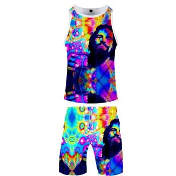 

The Big Lebowski Two Piece Set Men Tank Top Sweatpants Suits 2 Piece Vest Casual Fitness Harajuku Tracksuits Jerseys Streetwear