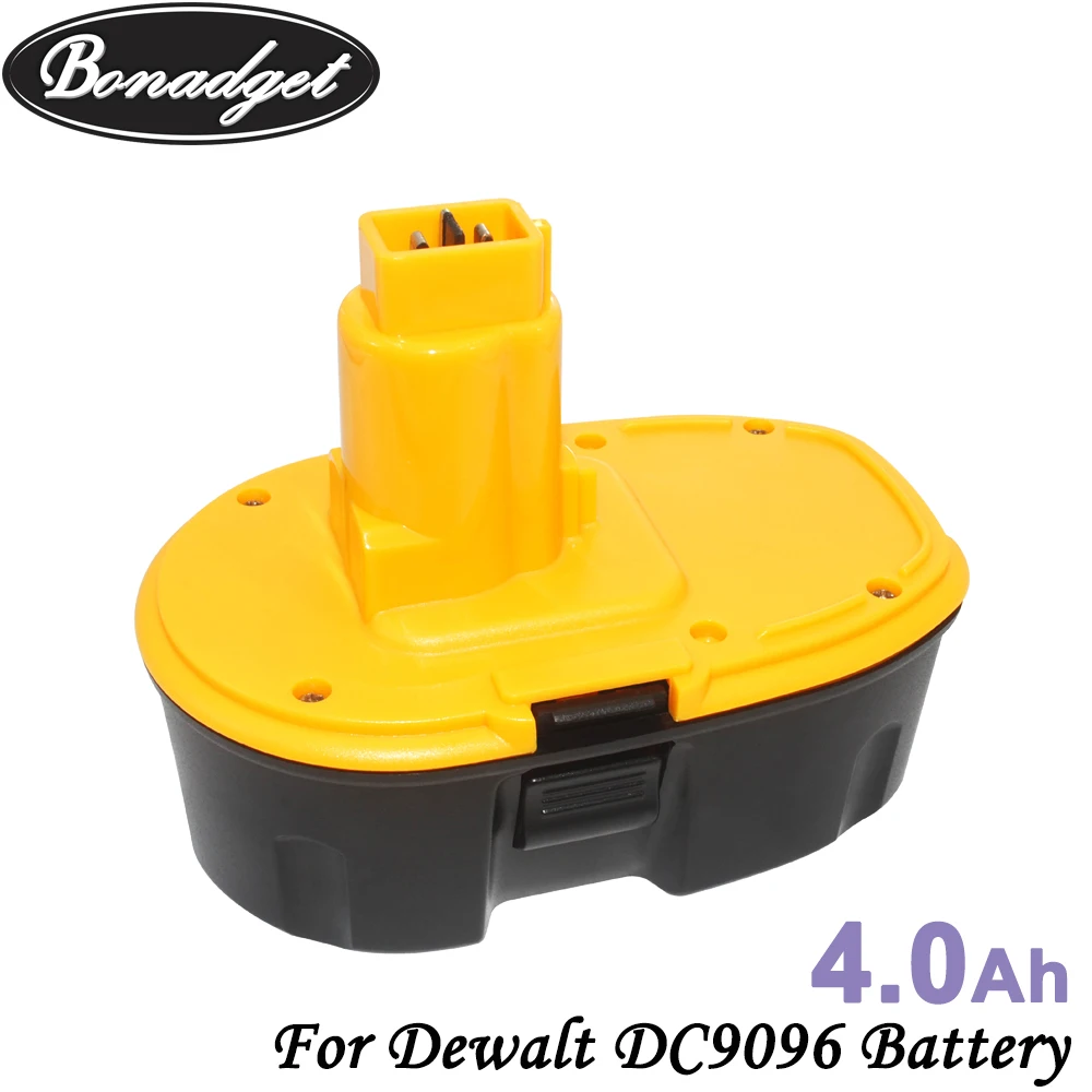 Аккумуляторная батарея Bonadget 4000 мАч 18 в DC9096 Ni MH для Dewalt DE9039 DE9095 DE9096 DC020 DC212 DC212B