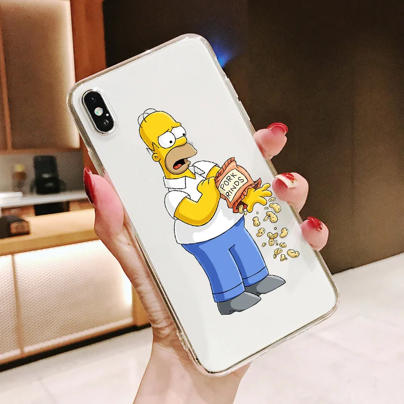 Гомер Дж. Силиконовый чехол для iPhone 11Pro MAX 5 6s 7 8PLUS X XR XS MAX|Бамперы| |