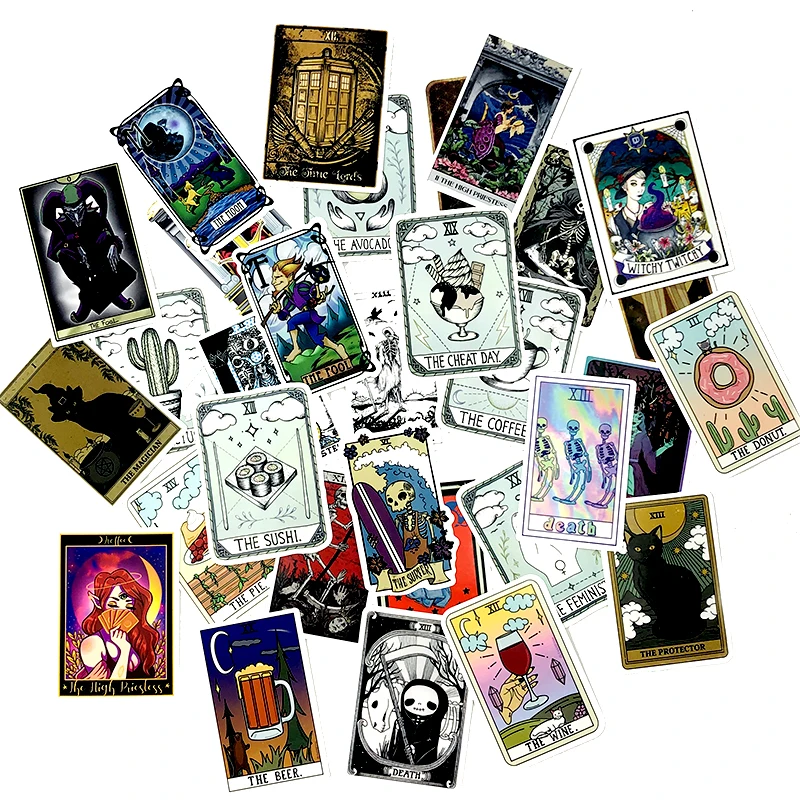 50 шт. Fate Game Tarot наклейка Скрапбукинг для игрушек СКЕЙТБОРД гитара багаж чемодан мотоцикл ноутбук компьютер