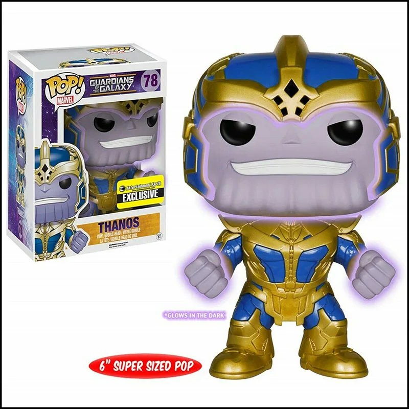 

FUNKO POP 15cm Vinyl Figure #78 Thanos Glow In The Dark / Normal Version Collection Action Figure Toys Model Vinyl Doll Toys