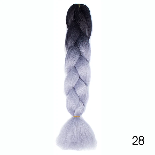 YXHAIR 100g 48 Inch Synthetic Jumbo Box Braids Expression Crochet Hair Extension for Women Pre Stretched Yaki Ombre B37