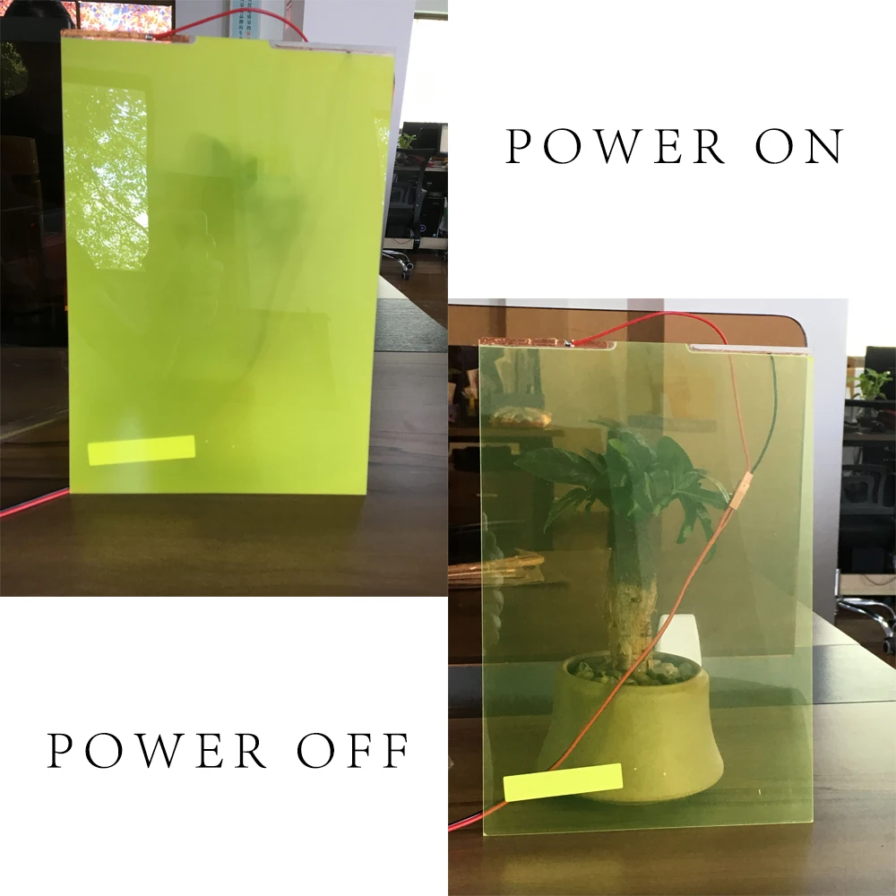 

HOHOFILM 6colors 15cmx15cm Smart Film Sample Glass Window Film PDLC Smart Film Switchable Film For Home,Building, hotel, office