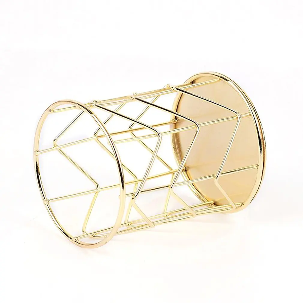 

Pencil Holder Round Iron Mesh Pen Cup Stationery Organizer Makeup Brush Holder For Office Home School Desk Accessories