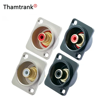 

4pcs/lot RCA Panel Mount Chassis Soldering RCA Female Jack Socket Speaker Terminal Wire Connector 4 Colors Available