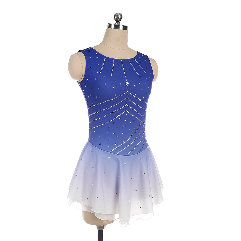 Nasinaya Figure Skating Dress Customized Competition Ice Skating Skirt for Girl Women Kids Performance Invisible Zipper