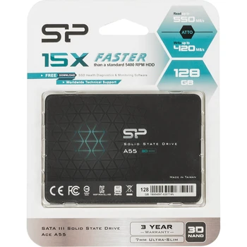 

SSD Silicon Power SATA III 128GB SP128GBSS3A55S25 Ace A55 2.5"