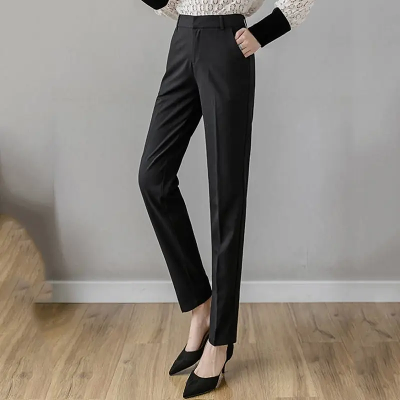 Get Poly Cotton Formal Trousers For Women - Black | Powersutra – PowerSutra-anthinhphatland.vn