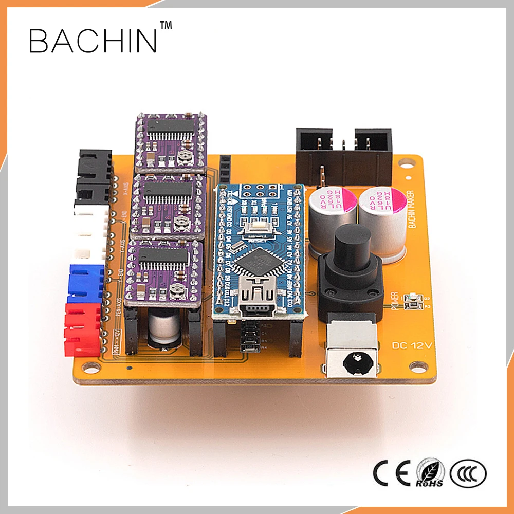 

2axis USB Control Board PWM Laser Driver Controller CNC Laser Cutter Engraving Machine Parts PCB Mainboard, Stepper Motor Driver