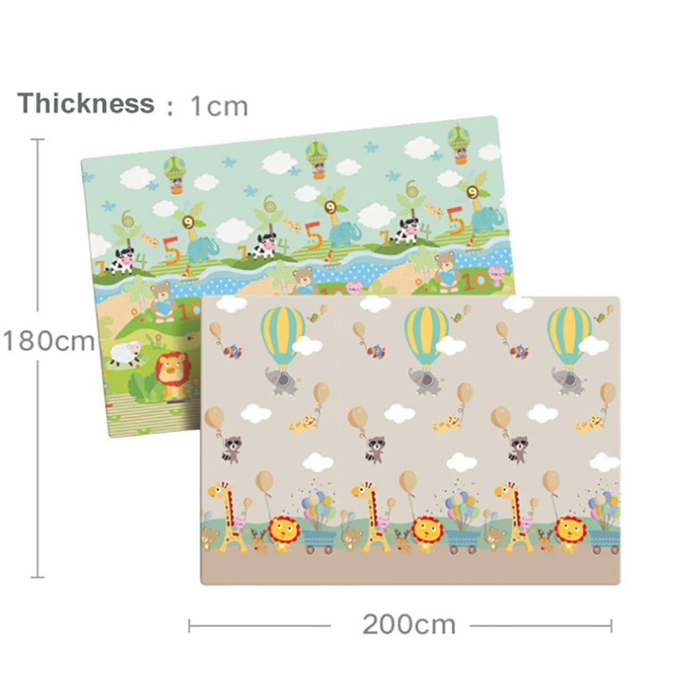 200x180x1cm Waterproof Non-slip Kids Baby Game Crawling Mat Pad Blanket Carpet durable and comfortable