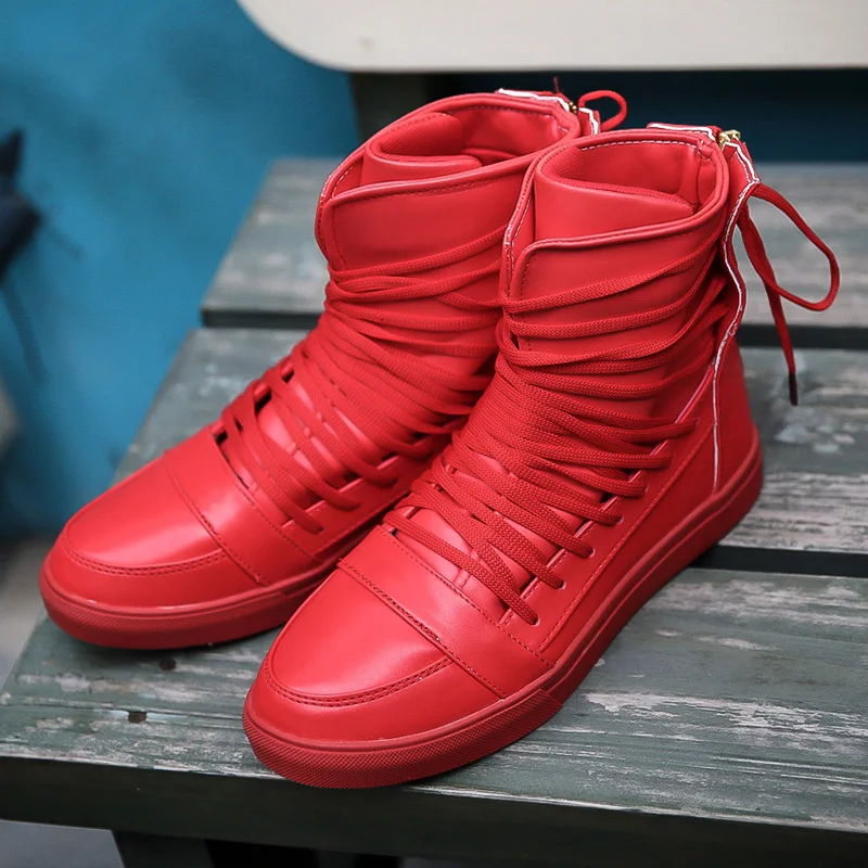 

Men Super Cool Autumn Winter High Top Military Boots Men's Motorcycle Riding Hunt Casual Shoe Designer desert work Botas Hombre