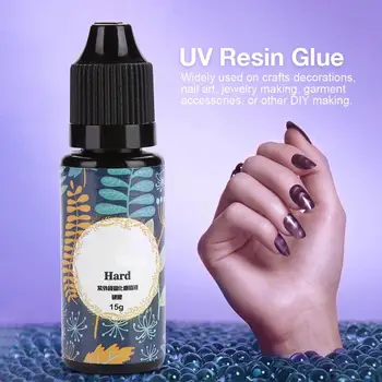 

10/15/25/60/100g Crystal Epoxy UV Resin Glue Ultraviolet Curing Gel UV Resin Clear Glue DIY Jewelry Making Accessories