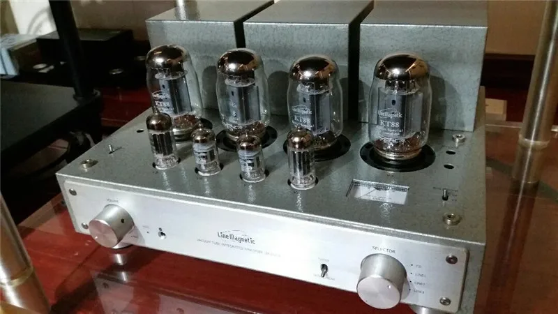 voltage controlled amplifier Q-010 Line Magnetic LM-216IA Tube Amplifier Integrated KT88*4 Push-Pull Vacuum Amp Ultra Amplify 32W*2 Troide type 22W*2 3000 watt amp