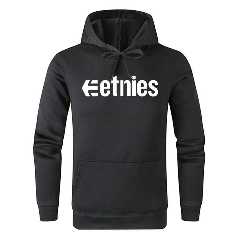 Новинка года; Etnies; толстовки с капюшоном; сезон осень-зима; унисекс; фирменный свитер с капюшоном; модная уличная одежда с длинными рукавами; Повседневный теплый пуловер;#199 - Цвет: 1