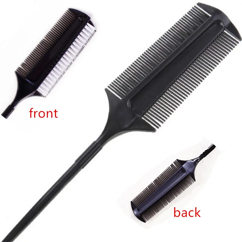 

Professional Hairdressing Double Side Dye Comb With Nylon Hair Drying Brush Tinting Combs Hair Color Brush Hair Styling Tools